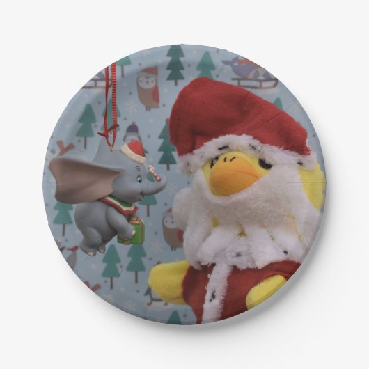 Danny Duck Santa. Papieren Bordjes (Voorkant)