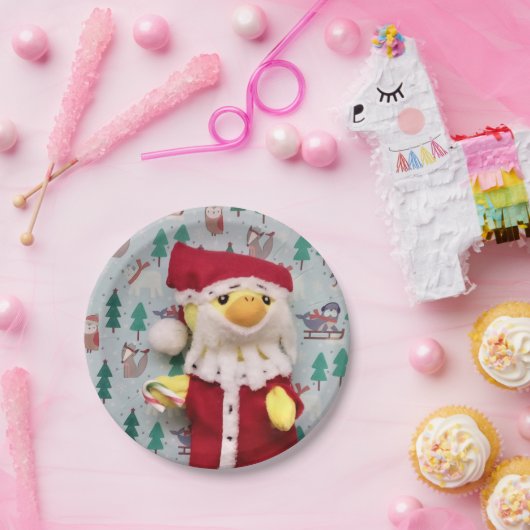 Danny Duck Santa. Papieren Bordjes (Feest)