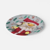 Danny Duck Santa. Papieren Bordjes (Gekanteld)