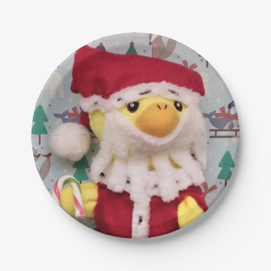 Danny Duck Santa. Papieren Bordjes (Voorkant)