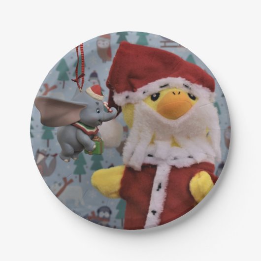 Danny Duck Santa. Papieren Bordjes (Voorkant)