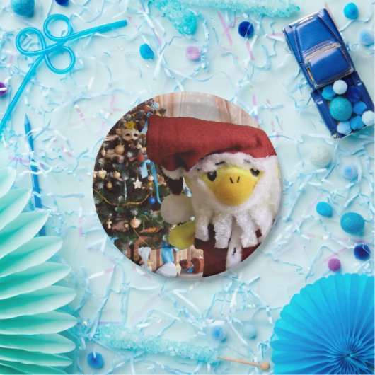 Danny Duck Santa. Papieren Bordjes (Feest)