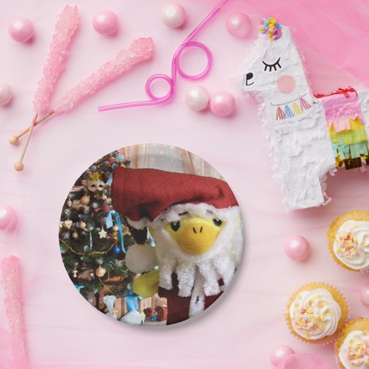 Danny Duck Santa. Papieren Bordjes (Feest)