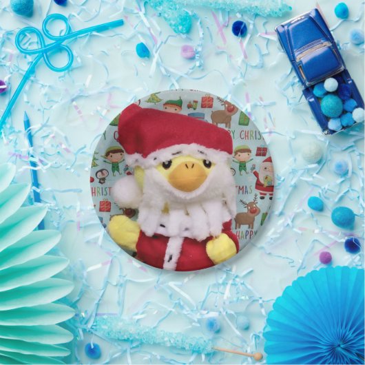 Danny Duck Santa. Papieren Bordjes (Feest)
