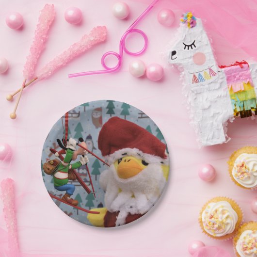 Danny Duck Santa. Papieren Bordjes (Feest)