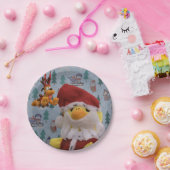 Danny Duck Santa. Papieren Bordjes (Feest)