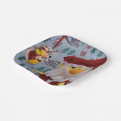 Danny Duck Santa. Papieren Bordjes (Gebogen)