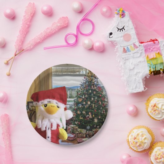 Danny Duck Santa. Papieren Bordjes (Feest)