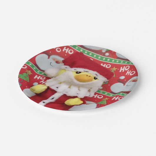 Danny Duck Santa. Papieren Bordjes (Gekanteld)