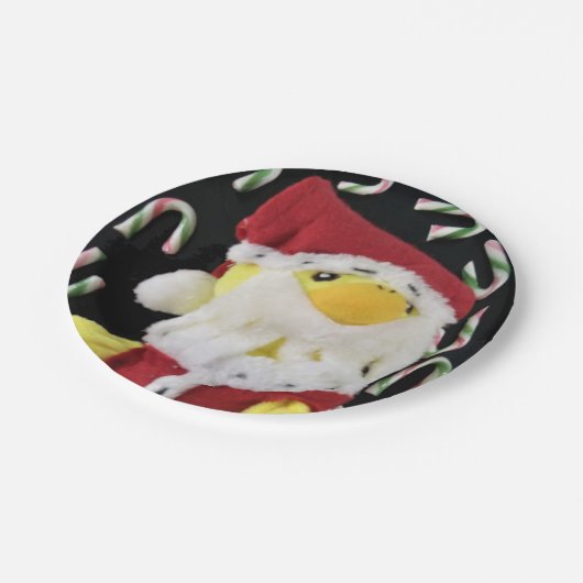 Danny Duck Santa. Papieren Bordjes (Gekanteld)