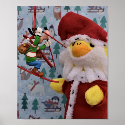 Danny Duck Santa Poster (Voorkant)