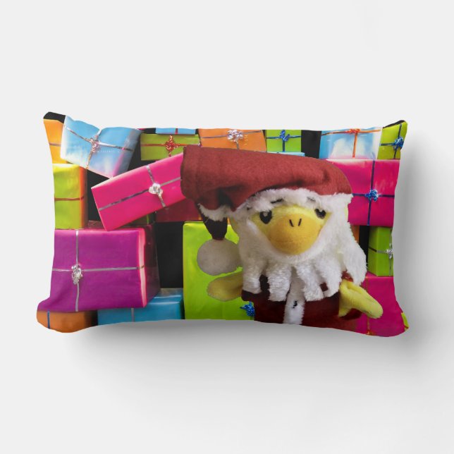Danny Duck Sinterklaas Kerst Wervelkolom Kussen (Voorkant)