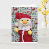 Danny Duck Sinterklaas Kerstkaart Kaart (Gele Bloem)