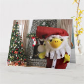 Danny Duck Sinterklaas Kerstkaart Kaart (Gele Bloem)