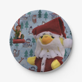 Danny Duck Sinterklaas.   Papieren borden Bordje