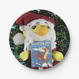 Danny Duck Sinterklaas.   Papieren borden Bordje