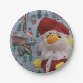 Danny Duck Sinterklaas.   Papieren borden Bordje