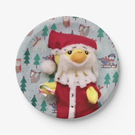 Danny Duck Sinterklaas.   Papieren borden Bordje