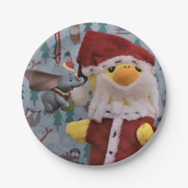 Danny Duck Sinterklaas.   Papieren borden Bordje