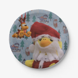 Danny Duck Sinterklaas.   Papieren borden Bordje