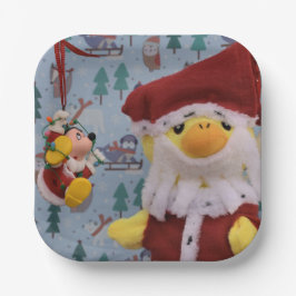 Danny Duck Sinterklaas.   Papieren borden Bordje