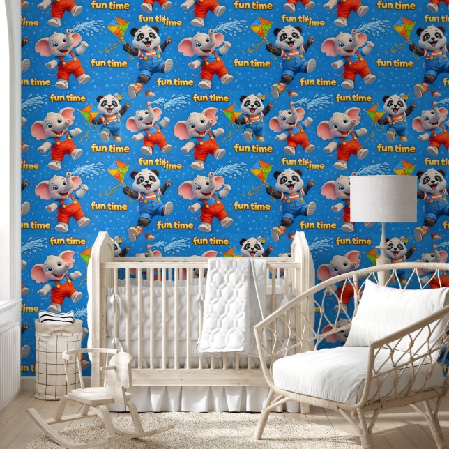 Danny en Dave kinderkamerbehang luxe ontwerp Behang (Kinderen)
