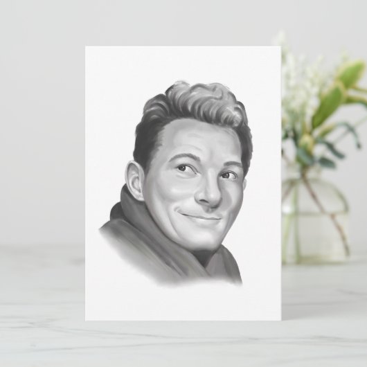 Danny Kaye Feestdagenkaart (Staand voorkant)