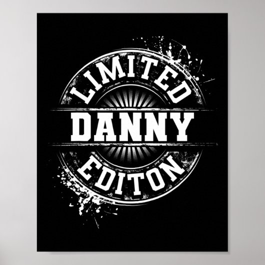 Danny Limited Edition Grappige gepersonaliseerde n Poster (Voorkant)