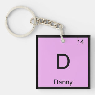 Danny Naam Chemie Element Periodiek Systeem Sleutelhanger