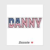 Danny Name Vorname USA Sticker Stickerset (Vel)