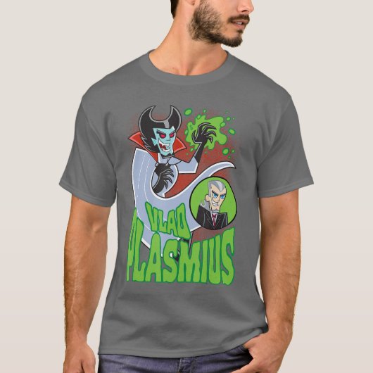 Danny Phantom Vlad Plasmius Retro Cartoon grappig T-shirt (Voorkant)