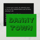 Danny, TOWN Briefkaart (Voorkant / Achterkant)