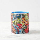 "Danny's Lizard Fiesta" Ceramic Lizard Mok - Fun! (Midden)