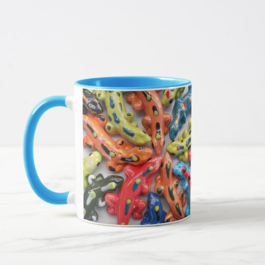 "Danny's Lizard Fiesta" Ceramic Lizard Mok - Fun! (Links)