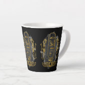 Dano-jouw naam in het oude Egyptische hiërogliefje Latte Mok (Rechterhoek)