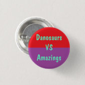Danosaurs Vs Amazings Button (Voorkant /achterkant)