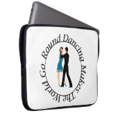 Dans 15-inch rondom laptophoes laptop sleeve (Voorkant Rechts)