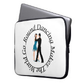 Dans 15-inch rondom laptophoes laptop sleeve (Voorkant Links)