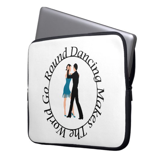 Dans 15-inch rondom laptophoes laptop sleeve (Voorkant Links)