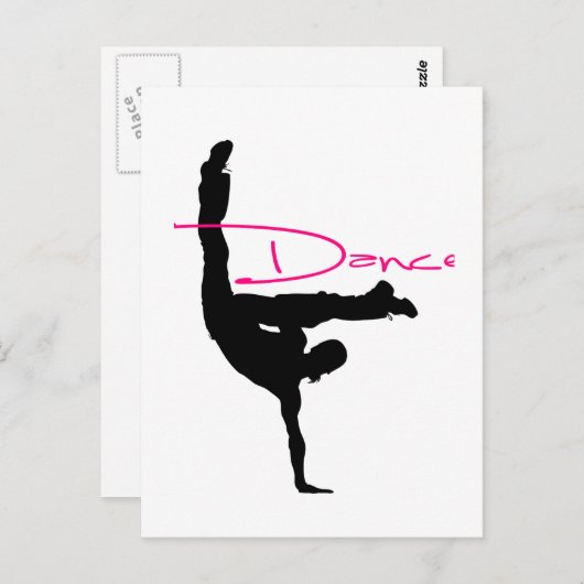 dans_1 briefkaart (Voorkant / Achterkant)