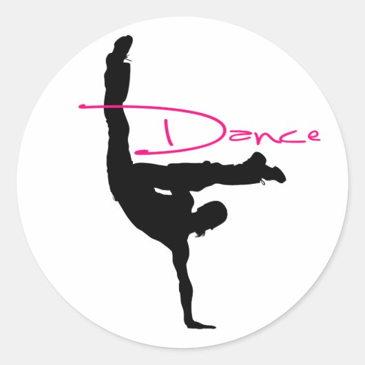 dans_1 ronde sticker (Voorkant)