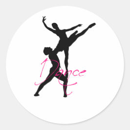 dans_3 ronde sticker