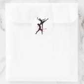 dans_3 ronde sticker (Tas)