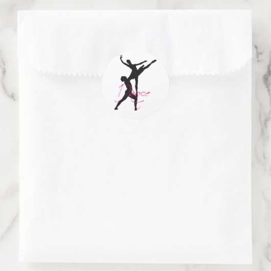 dans_3 ronde sticker (Tas)