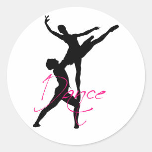dans_3 ronde sticker