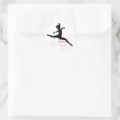 dans_6 ronde sticker (Tas)