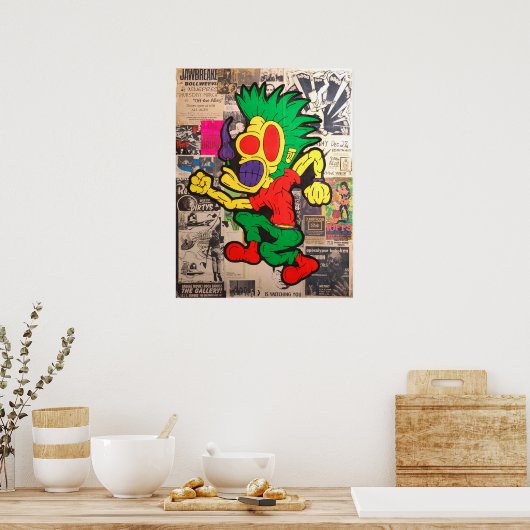 "Dans aan de muziek" Poster (Keuken)