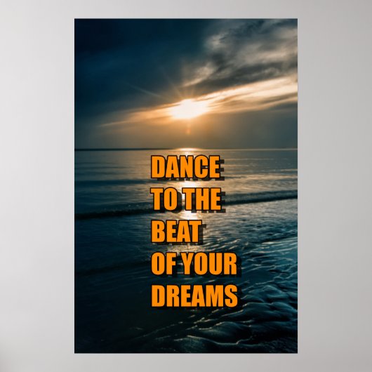 Dans aan de slag van je dromen poster (Voorkant)