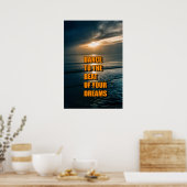 Dans aan de slag van je dromen poster (Keuken)