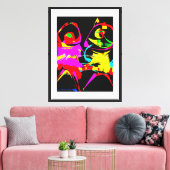 Dans Abstract Canvas Afdruk (Insitu (Woonkamer))